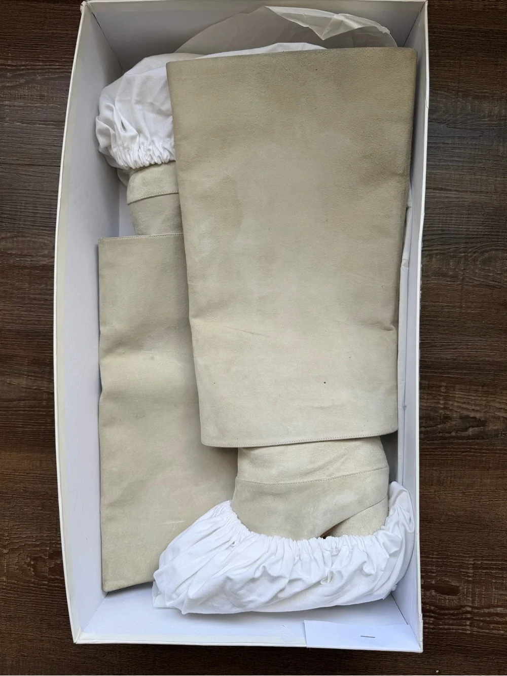 Maison Margiela Suede Tall Tabi Boots